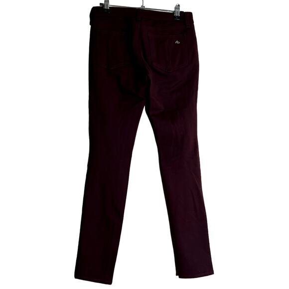 Rag & Bone Jeans Pants W1503C0369BUR Burgundy Women 25 Straight Leg Designer - Picture 3 of 14